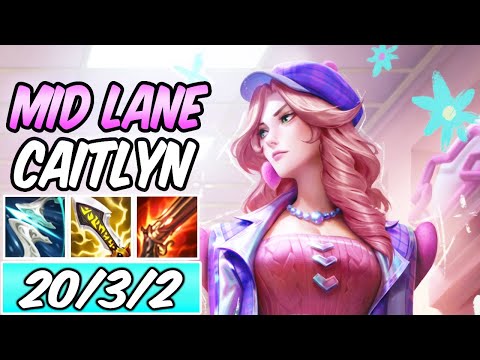 I took CAITLYN MID to counter REWORKED AURELION SOL & got S+ | HEARTTHROB CAITLYN GAMEPLAY