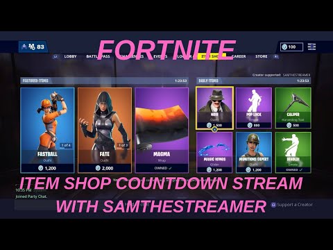 FRIDAY THE 29 OF MARCH FORTNITE  ITEM SHOP COUNTDOWN WITH SAMTHESTREAMER