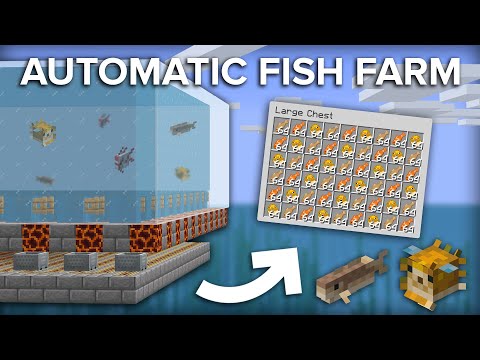 Shulkercraft - Minecraft Fully Automatic Fish Farm - 6000+ Items Per Hour
