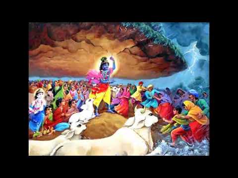Lifting Govardhana hill Causeless mercy of Krishna S.B.2.7.32_Hosur