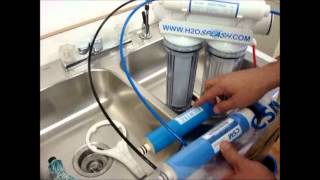 Reverse Osmosis Membrane Change by H2O Splash