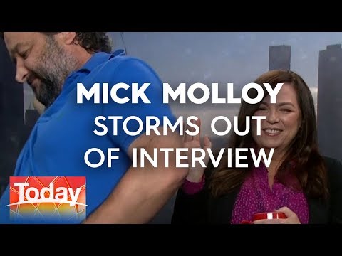 Mick Molloy walks out after being mocked on TV | TODAY Show Australia