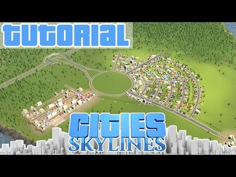 STARTER Tutorial for CITIES SKYLINES | From 0 to 2200 inhabitants
