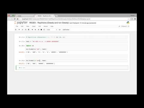 Regular Expressions   Repititions Greedy and Non Greedy
