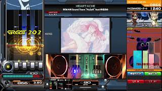 【beatmaniaIIDX】HEARTACHE / BEMANI Sound Team "HuΣeR" feat.ゆきまめ [SP ANOTHER LV10]（Player:CO-DA）