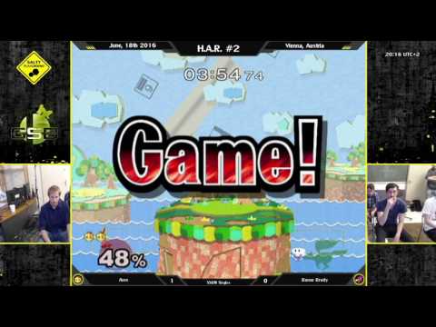 H.A.R. #2  - Ares (Peach) Vs Baron Brody (Falco) - SSBM Singles Winners Semi Final