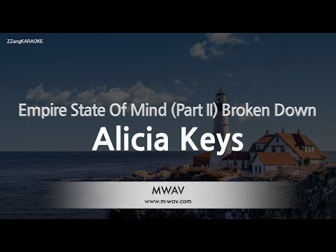 Alicia Keys - Empire State Of Mind (Part II) Broken Down (Melody) (Karaoke Version)