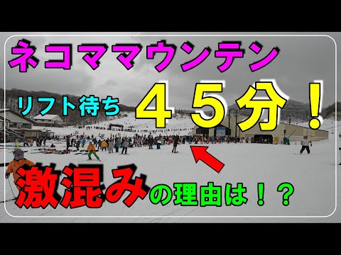 【スキー場紹介】ネコママウンテンが混み過ぎる理由は○○！初ニャルツ！３月もまだまだ滑れるよ！