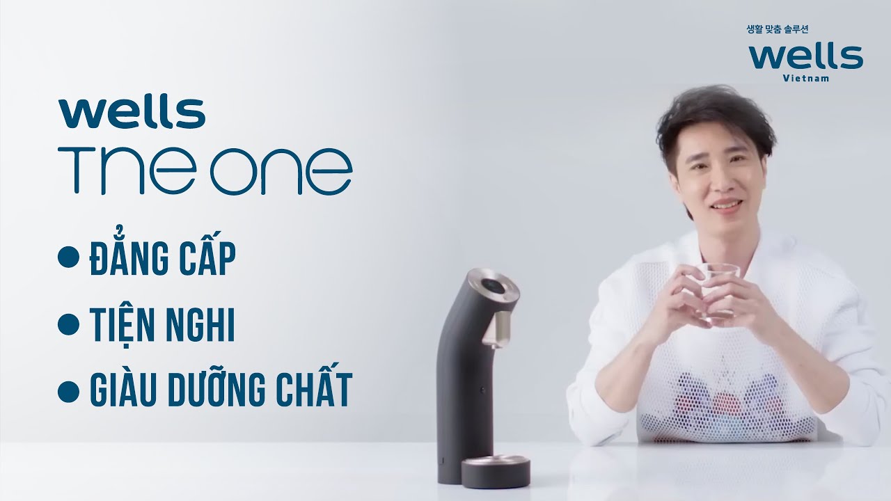 Máy lọc nước nóng lạnh Wells The One thiết kế hoàn mỹ, tính năng hoàn hảo