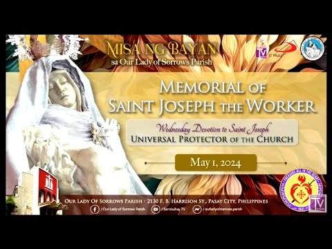 Our Lady of Sorrows Parish | Memorial of Saint Joseph the Worker | May 1, 2024, 6AM