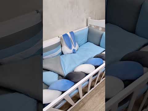 Набор детской постели в кроватку "Bunny", детский постельный набор, бортик косичка - фото 1 - id-p2796773390