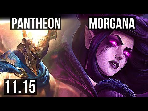 PANTHEON & Ezreal vs MORGANA & Xayah (SUPPORT) | Rank 5 Panth, 600+ games | JP Grandmaster | v11.15