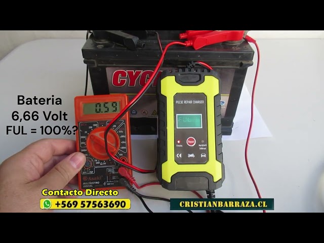 Vídeo relacionado con 12V6A Cargador de Batería de Coche,Cargador de Batería Inteligente con Pantalla LCD, Múltiples Funciones de Protección,paraAutomóviles,Moto,Camión,AGM,Gel,SLA (2Ah-100Ah)