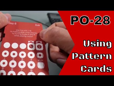 How to Use Teenage Engineering PO 28 // Using Pattern Cards