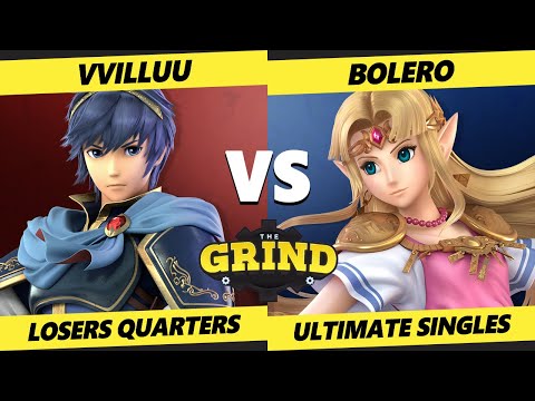 The Grind 136 Online Losers Quarters - Vvilluu (Marth) Vs. Bolero (Zelda) Smash Ultimate - SSBU