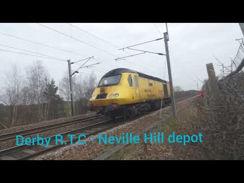 Hare Park Junction freights *NR HST light engine*