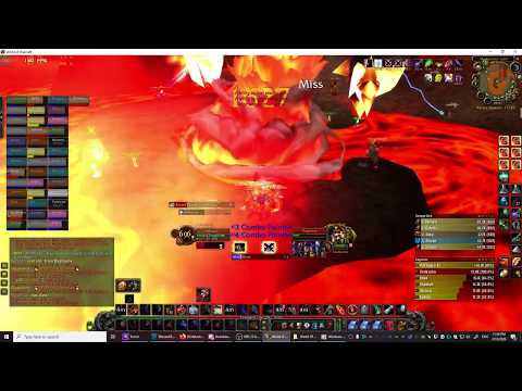 WoW Vanilla Rogue Dagger Spec vs Ragnaros (63k/653.3DPS) No WB's