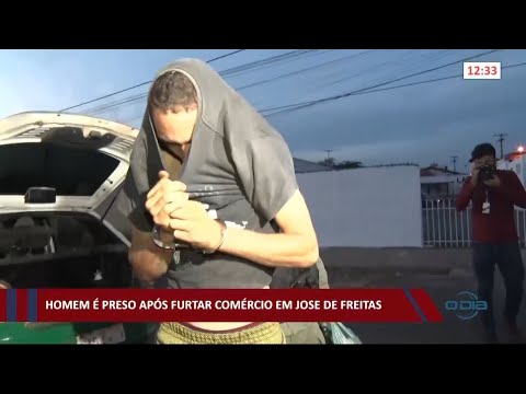 Homem é preso por furtos em comércios de José de Freitas 30 11 2020