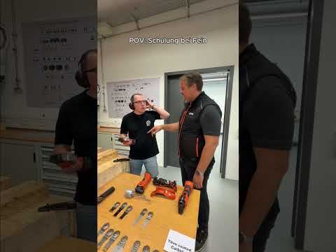 POV: du machst eine Produktschulung bei Fein 😅