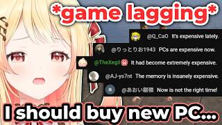 Kanade's PC's Dying Mid-Stream And Gets Told That PC's Price Is Insane Right Now【hololive】