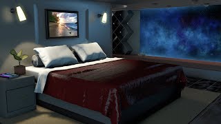 Spaceship Bedroom White Noise | Sleep, Study, Focus | 10 Hours Space Sound