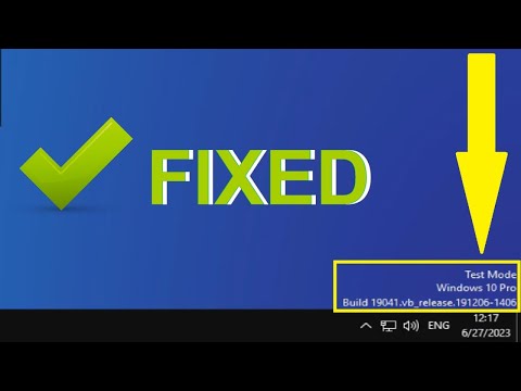 Test Mode Windows 10 Pro Build 19041.vb_release.191206-1406 How To Fix and Solve Problem