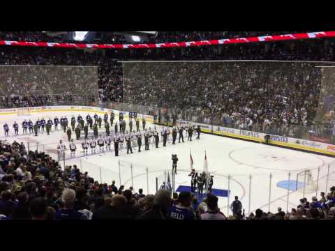 Toronto Maple Leafs - O Canada - Canadian Armed Forces Night 2017