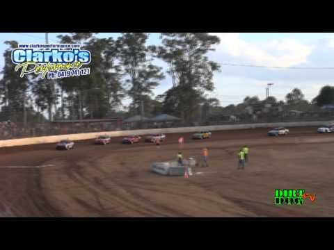 Modified Production - Heat 8 - QLD Title - Maryborough Speedway - 15.09.12