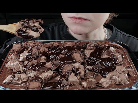 ASMR Chocolate Ice Cream Bar Fudge Sundae Dessert Mukbang | VNM ASMR 먹방