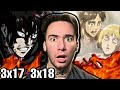 this is too much for me … ATTACK ON TITAN 3x17 and 3x18 (REACTION)
