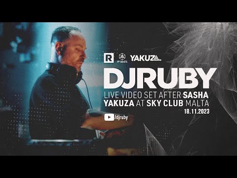 DJ Ruby after Sasha at Yakuza | Sky Club Malta 18.11.23 | Progressive & Melodic House | Video DJ Mix