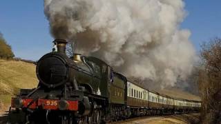 TRAIN Sound Effects - Steam Train Start and Whistl