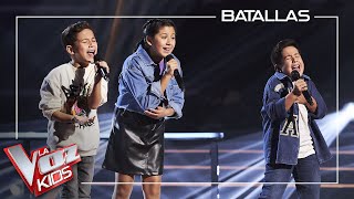 Nina, Adrián y Samuel cantan &#39;Te espero aquí&#39; | Batallas | La Voz Kids Antena 3 2023