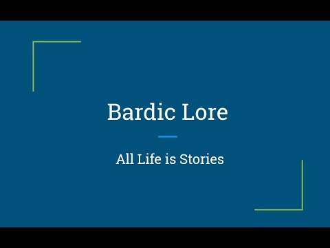 Irish Storytelling - Bardic Lore Ep1 - All Life is Stories