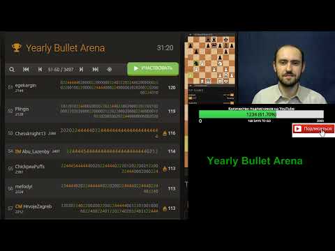 Yearly Bullet Arena. Шахматы, блиц на lichess.org