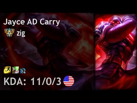 Jayce AD Carry vs Ezreal - zig - NA Challenger Patch 6.19