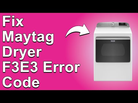 Maytag Dryer F3E3 Error Code (What It Means, Reason To Why It Happens, And Best Way To Fix It)
