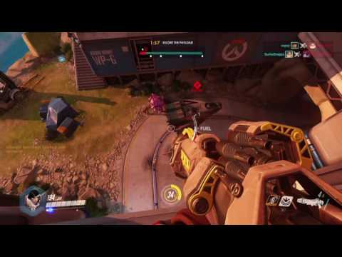 Overwatch Launch MP gameplay pt24 - Pharah's Force Push!