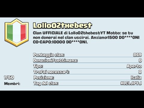 #1 Clash Royale - APRO IL CLAN!