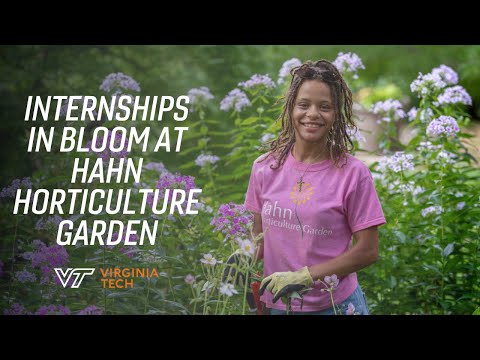 Interns blossom at Virginia Tech's Hahn Horticulture Garden