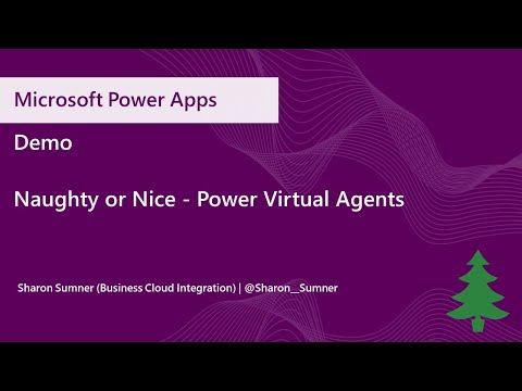 Demo Naughty or Nice Power Virtual Agents integration