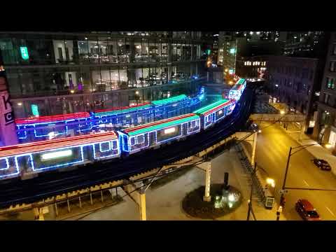 CTA Holiday Train Merchandise Mart 12-04-20