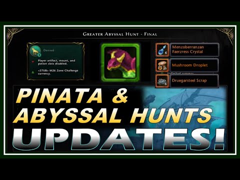 Abyssal Hunt & Pinata Updates! x3 Food, Drow Overloads, Menzo Currency, Legendary MW - Neverwinter