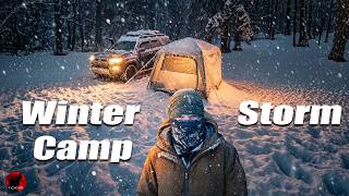 15F and Dropping - Heavy Snow Camping Adventure