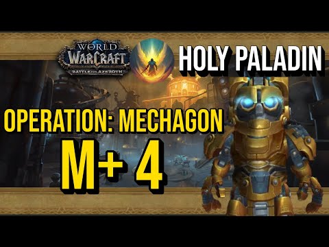 Beginner Holy Paladin Heals M+4 | Operation: Mechagon Dungeon Run | WoW The War Within Season 2