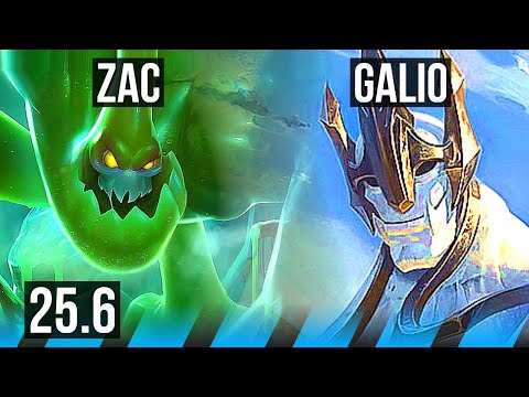 ZAC vs GALIO (MID) | EUW Diamond | 25.6