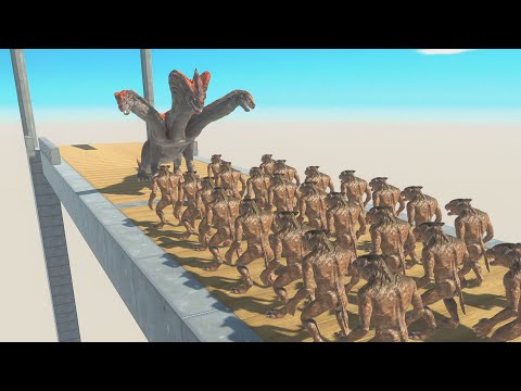 NEW UNIT HYDRA in Flying Castle vs TITANOBOA ALL UNITS Animal Revolt Battle Simulator