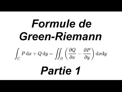 Formule de Green-Riemann - partie 1