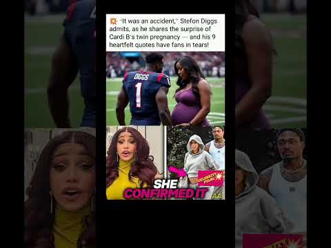 Stefon Diggs Reveals Cardi B’s Twin Pregnancy Was an Accident! 😱💔#viral #shorts #stefondiggs #cardib