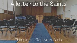 A letter to the Saints. Philippians 1:1